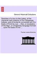 Sketches of a Tour to the Lakes, of the Character and Customs of the Chippeway Indians, and of Incidents Connected with the Treaty of Fond Du Lac ... Also, a Vocabulary of the Algic, or Chippeway Language Formed ... Upon the Basis of One ...