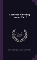 First Book of Reading Lessons, Part I
