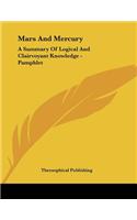 Mars and Mercury: A Summary of Logical and Clairvoyant Knowledge - Pamphlet(English)