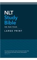 NLT Study Bible Large Print (Red Letter, Hardcover)