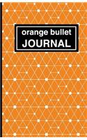 Orange Patterned Bullet Journal: Soft Cover, 5.5 X 8.5 Inch, 200 Pages(English)