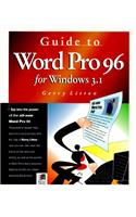 Guide to Word Pro 96 for Windows 3 1