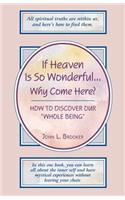 If Heaven Is So Wonderful ... Why Come Here?