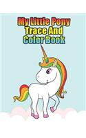 my little pony trace and color book