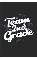 Team 2nd Grade: Dot Grid Team 2nd Grade / Journal Gift - Large ( 6 x 9 inches ) - 120 Pages -- Softcover