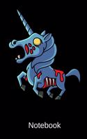 Zombie Unicorn Notebook: Lined Notebook With 120 Pages