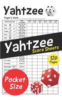 Pocket Size Yahtzee Score Sheets
