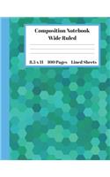 Composition Notebook Wide Ruled Lined Sheets