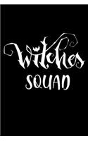 Witches Squad: Cool Gothic Halloween Notebook Blank Lined Journal Gift for Best Friend, Coworker or Teammate