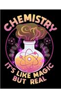 Chemistry It's Like Magic But Real: Chemistry It's Like Magic But Real Blank Sketchbook to Draw and Paint (110 Empty Pages, 8.5" x 11")