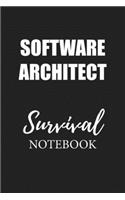Software Architect Survival Notebook: Small Undated Weekly Planner for Work and Personal Everyday Use Habit Tracker Password Logbook Music Review Playlist Diary Journal