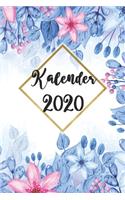 Kalender 2020 mit Blumen