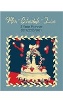 Plan Schedule Live: 3 Year Planner for Long Term Planning and Scheduling with a Wedding in the Family Cover(4 Multi Year Monthly Planners)
