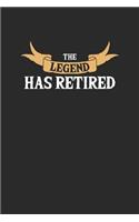 The Legend Has Retired: Notebook / Journal / 110 Lined Pages for Nurses or Teachers