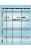 Ledger Accounting Notebook: General Ledger Accounting Book, Journal Entries Notebook with Columns For Date, Account, Momo, Debit, And Credit. Paper Book Pad, 8.5 x 11 Inches, 1