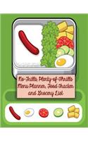 No-Frills, Plenty of Thrills Menu Planner, Food Tracker and Grocery List: Meal and Health Goals with Grocery List for Six Months