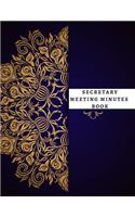 Secretary Meeting Minutes Book