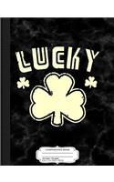 Retro Lucky Shamrock Composition Notebook