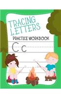 Tracing Letters Practice Workbook: Letter Tracing Practice Book For Preschoolers, Kindergarten (Printing For Kids Ages 3-5)(1" Lines, Dotted)