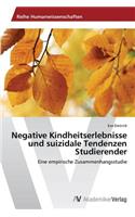 Negative Kindheitserlebnisse und suizidale Tendenzen Studierender