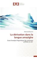 La Dérivation Dans La Langue Amazighe