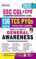 SSC CGL and CPO TCS PYQs Tier-1 and Tier-2 General Awareness 136 Sets (English Medium) (5230)
