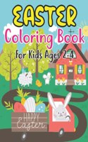 Easter Coloring Book For Kids Ages 2-4