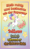 Bleib ruhig und beobachte wie Superstar Balthasar funkelt während sie das Einhorn färbt: Geschenkidee für Balthasar