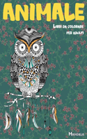 Libri da colorare per adulti - Mandala - Animale