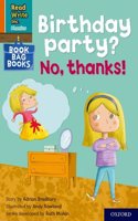 Read Write Inc. Phonics: Birthday party? No, thanks! (Orange Set 4 Book Bag Book 10)