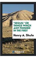 Sequil or Things Which Aint Finished in the First
