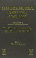 Major Knesset Debates, 1948-1981