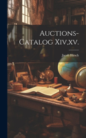 Auctions-catalog Xiv, xv.