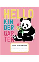 Hello Kindergarten, Primary Composition Notebook Story Paper Journal 120 Pages