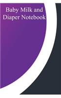 Baby Milk And Diaper Notebook