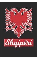 Albania Shqiperi: Dot matrix notebook for the journal or diary for women and men