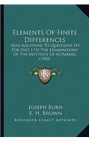 Elements of Finite Differences