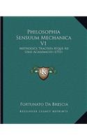 Philosophia Sensuum Mechanica V1