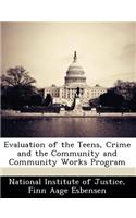 Evaluation of the Teens, Crime and the Community and Community Works Program