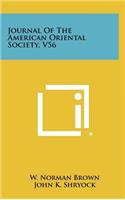 Journal of the American Oriental Society, V56