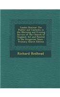 Laudes Diurnae: The Psalter and Canticles in the Morning and Evening Service of the Church of England, Set and Pointed to the Gregorian Tones
