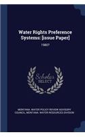 Water Rights Preference Systems