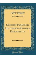 Goethes Pï¿½dagogik Historisch-Kritisch Dargestellt (Classic Reprint)