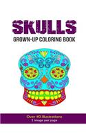 Skulls Grown-Up Coloring Book