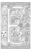 Color My Cover Journal - Creative Alphabet - E
