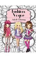 Fashion Vogue Adult Coloring Book
