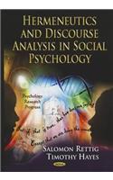 Hermeneutics & Discourse Analysis in Social Psychology