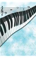 Diary - Journal - Blue Music Theme