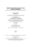Improving information quality in the federal government
