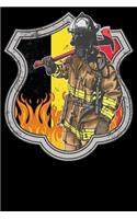 Belgien Feuerwehrmann: Notizbuch DIN A5 Blanko 120 Seiten Freiwillige Feuerwehr Brand Feuer Feuerwehrfrau FFW Retter Herkunft Geschenkidee & Weihnachten Journal Organizer 
